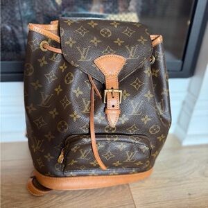Louis Vuitton Vintage Monogram Montsouris Backpack M Louis Vuitton Authentic